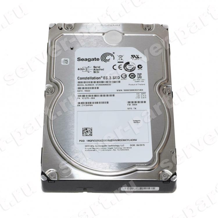 Жесткий Диск Seagate Constellation ES.3SED 3Tb (U600/7200/128Mb) SED 6G SAS 3,5"(ST3000NM0043)