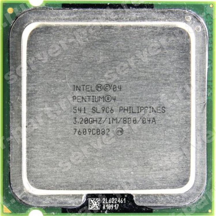 Процессор Intel Pentium 541 3200Mhz (800/L2-1Mb) EM64T HT 84Wt LGA775 Prescott(SL9C6)