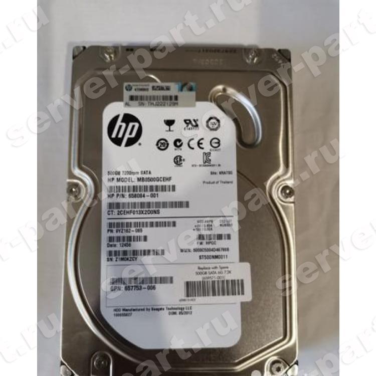 Жесткий Диск HP (Seagate) Constellation ES ST500NM0011 500Gb (U600/7200/64Mb) 512n 6G SATAIII For Gen8 Gen9 Gen10(MB0500GCEHF)