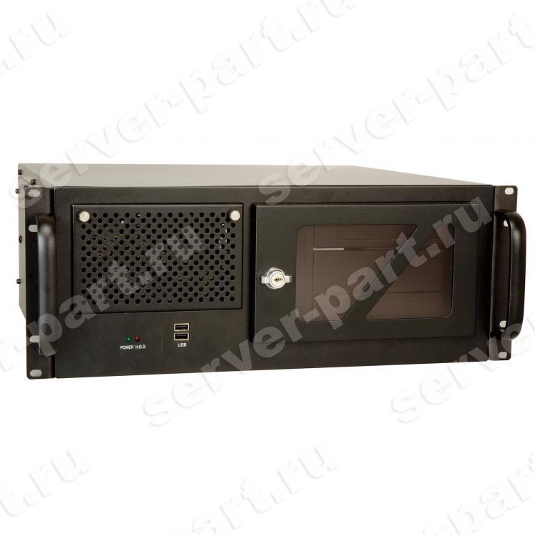 19" корпус 4U, Для 14 слотовой объединительной платы, USB, ИП ACE-935AL-RS 300Вт, AT кнопка включения, черный(RACK-305GB-R22/ACE-935AL)