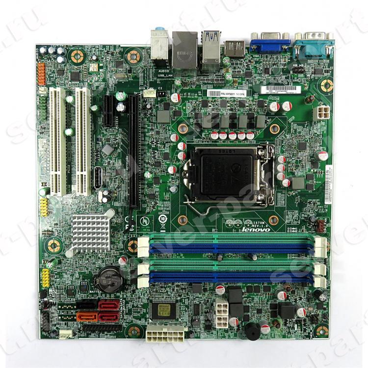 Материнская Плата Lenovo iQ77 Socket 1155 (LGA1155) 4DualDDRIII 4SATAII 1eSATA PCI-E16x PCI-E1x 2PCI SVGA DP LAN1000 AC97-6ch 4xUSB3.0 mATX For ThinkStation E31 ThinkCentre M92 M92p M8400T M6400T(03T6821)