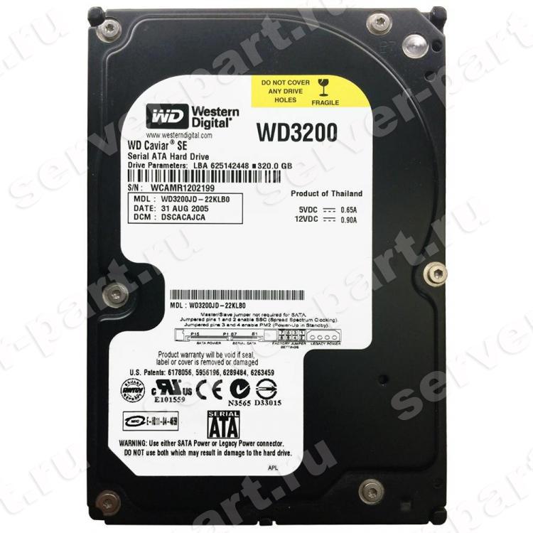 Жесткий Диск Western Digital Caviar SE 320Gb (U150/7320/8Mb) SATA(WD3200JD)