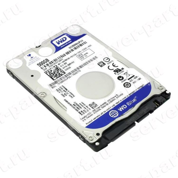 Жесткий Диск Western Digital Blue 500Gb (U600/5400/8Mb) SATAIII 2,5"7mm(WD5000LPVX-00V0TT0)