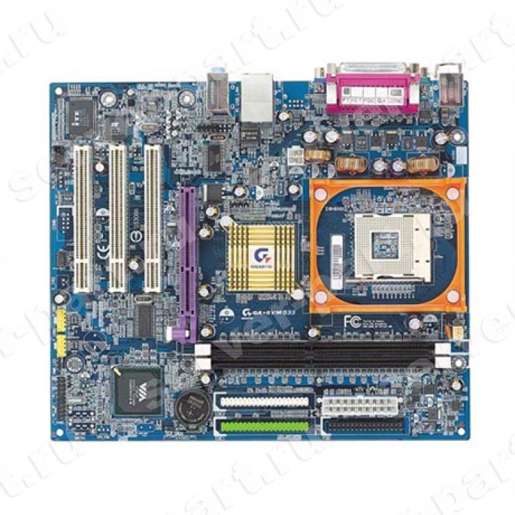 Материнская Плата Gigabyte vP4M266A Socket 478 2DDR333 U133 AGP4x 3PCI SVGA AC97-6ch LAN mATX(GA-8VM533)