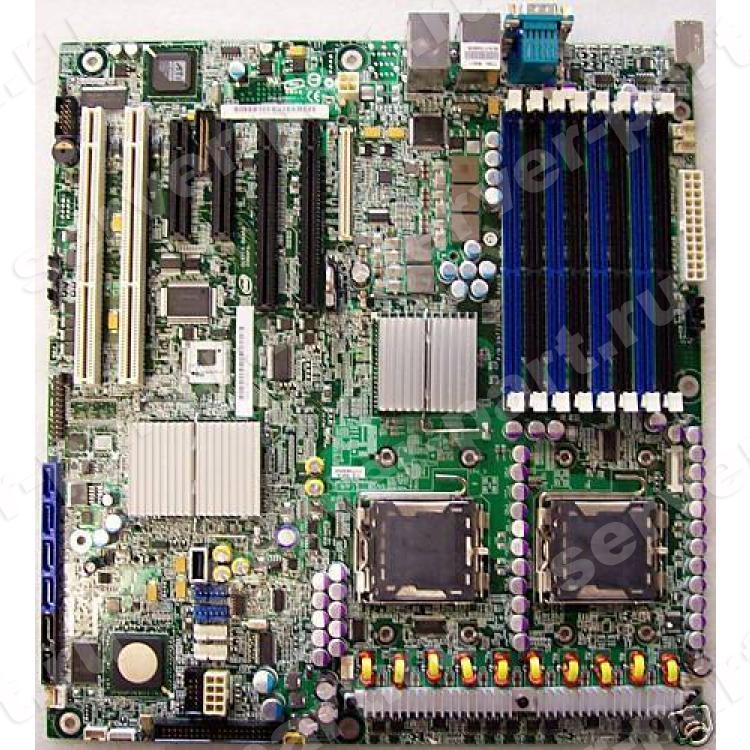 Материнская Плата Intel i5000P Dual Socket 771 8FBD 4SAS 2SATAII U100 2PCI-E16x 2PCI-E8x 2PCI-X SVGA 2xGbLAN E-ATX 1333Mhz(E11025)