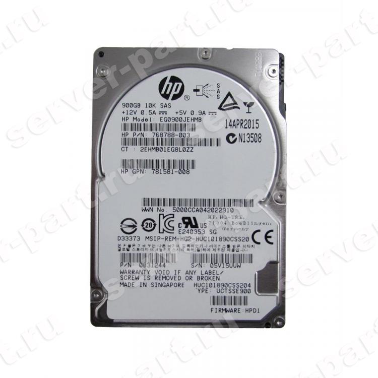 Жесткий Диск HP (HGST) Ultrastar C10K1800 HUC101890CSS204 900Gb (U1200/10520/128Mb) 512n 12G SAS 2,5" For Gen5 Gen6 Gen7 Gen8 Gen9 Gen10 MSA2052 MSA2050 MSA2042 MSA2040 MSA1050 MSA1040(787647-001)