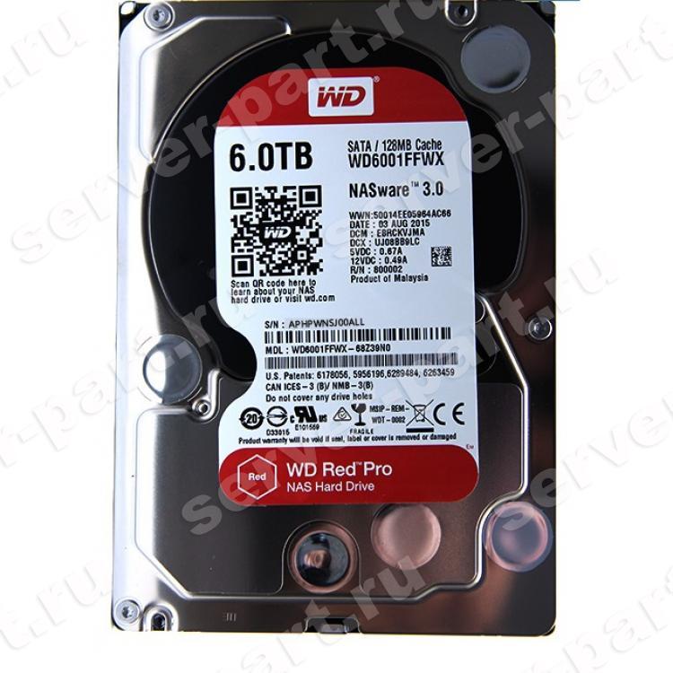 Жесткий Диск Western Digital Red Pro Nasware 3.0 6Tb (U600/7200/128Mb) AF NCQ 6G SATAIII(WD6001FFWX-68Z39N0) Жесткий Диск Western Digital Red Pro Nasware 3.0 6Tb (U600/7200/128Mb) AF NCQ 6G SATAIII(WD6001FFWX-68Z39N0)