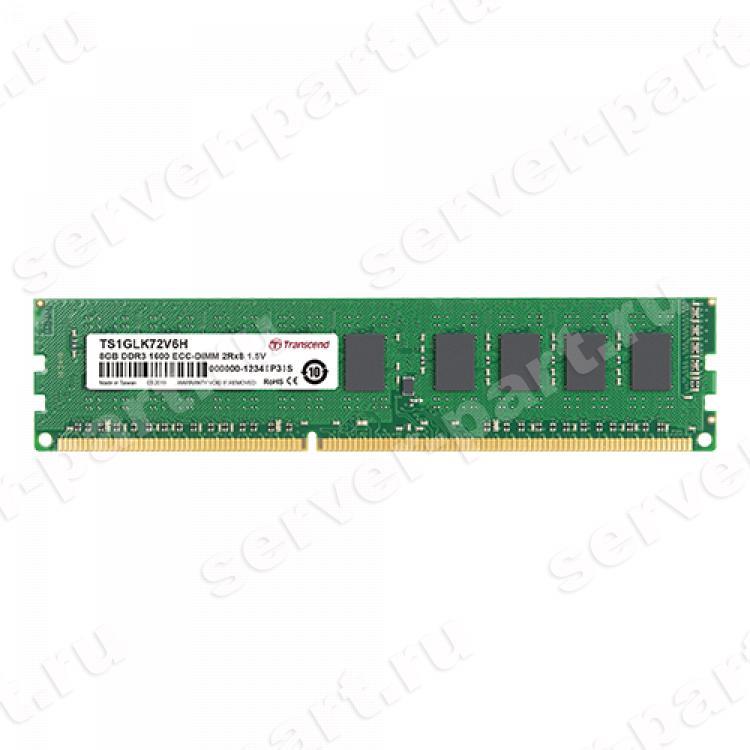 RAM DDRIII 1600 Transcend 8Gb 2Rx8 ECC PC3 12800E 11 TS1GLK72V6H