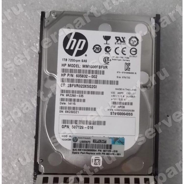 Жесткий Диск HP (Seagate) Constellation.2 ST91000640SS 1Tb (U600/7200/64Mb) 6G SAS 2,5" For Gen4 Gen5 Gen6 Gen7(MM1000FBFVR)