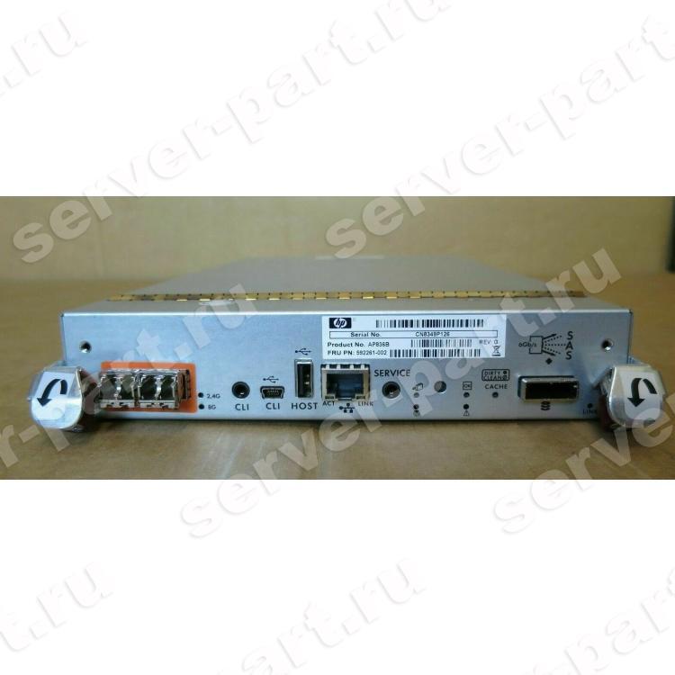 Модуль Контроллера HP P2000 G3 MSA Fibre Channel Controller 1xSFF8088 1xRJ45 1xUSB 2xSFP+ For P2000 G3 MSA(592261-001)