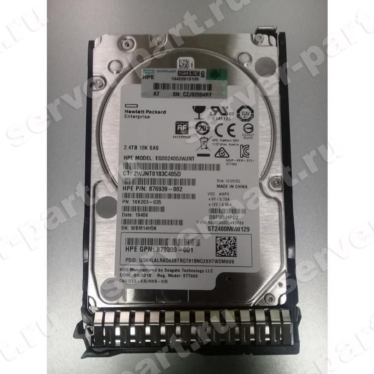 Жесткий Диск HP (Seagate) Enterprise Performance 10K HDD v9 ST2400MM0129 2.4Tb (U1200/10000/256Mb) 512e/4Kn 12G SAS 2,5" For Gen8 Gen9 Gen10 MSA2052 MSA2050 MSA2042 MSA2040 MSA1050 MSA1040(1KX203-035)