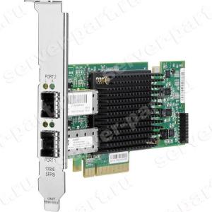 Сетевой Адаптер HP (Emulex) 10GbE Server Adapter 2x10Гбит/сек Dual Port 2xSFP+ Fibre Channel HBA iSCSI LP PCI-E8x 2.0(614203-B21)