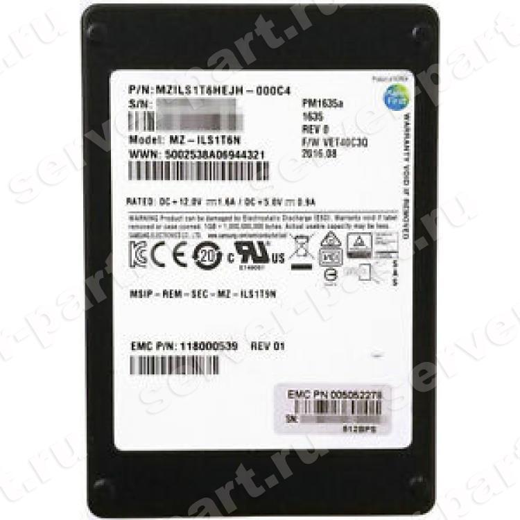 Твердотелый Накопитель SSD SAS Samsung SM1635 1.6Tb 12G MLC SAS 2,5"(MZ-ILS1T60) Твердотелый Накопитель SSD SAS Samsung SM1635 1.6Tb 12G MLC SAS 2,5"(MZ-ILS1T60)