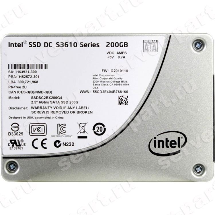 SSD Intel SSD DC S3610 Series 200Gb TRIM MLC AES 6G SATAIII 2 5