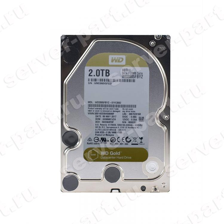 Жесткий Диск Western Digital Gold 2Tb (U600/7200/128Mb) NCQ 6G RAFF SATAIII(WD2005FBYZ-01YCBB1)