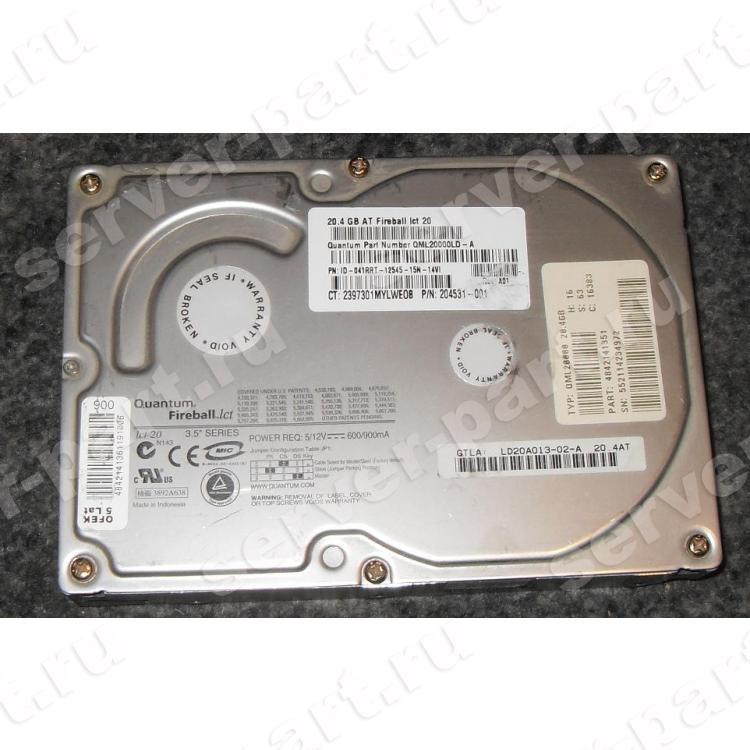 Жесткий Диск Quantum Fireball LCT 20,4Gb (U66/4400/0,5Mb) IDE(LD20A013)