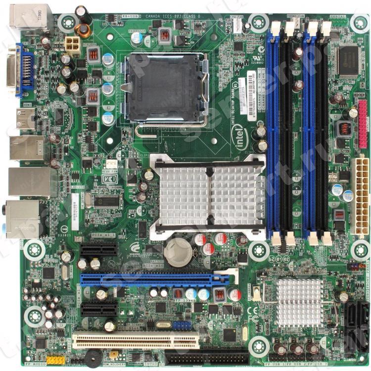 Материнская Плата Intel iG43 S775 4DualDDRII-800 4SATAII U133 PCI-E16x 2PCI-E1x PCI SVGA DVI HDMI LAN1000 AC97-8ch IEEE1394 mATX(E62768)