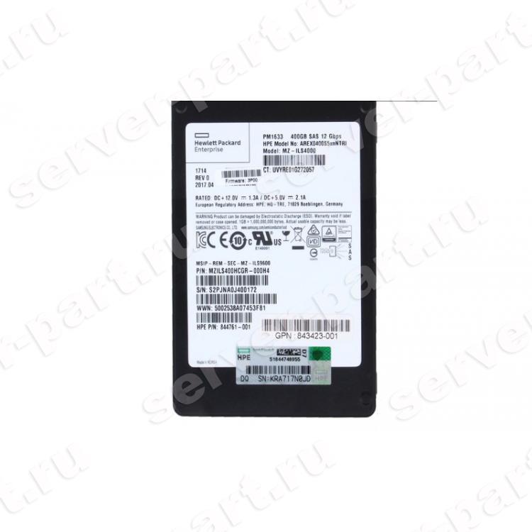 Твердотелый Накопитель SSD SAS Samsung 400Gb MLC 12G SAS 2,5"(MZ-ILS4000)
