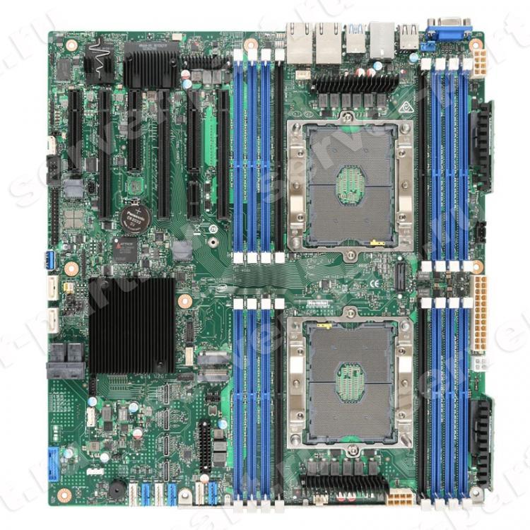 Материнская Плата Intel iC628 Dual Socket 3647 16DDR4 10SATAIII 2PCI-E OCuLink QAT 3PCI-E16x 3PCI-E18x SVGA 2x10GbeLAN E-ATX For P4304XXMFEN2 P4304XXMUXX(986307)