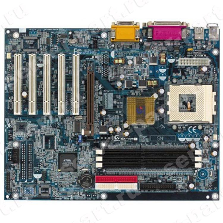 Материнская Плата Gigabyte AMD761 Socket 462 3DDR U100 AGP4x 5PCI AC97 ATX(GA-7DXE)