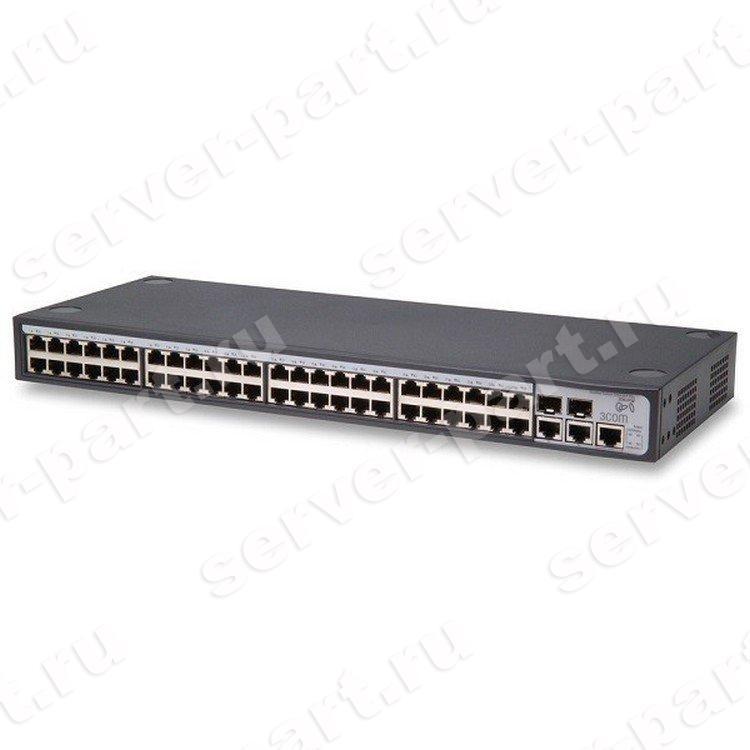 Коммутатор HP (3Com) Baseline Plus 2250 3CBLSF50H 48port-10/100Mbps 2port-10/100/1000Mbps 2xSFP+ WEB-Managed Layer 3 19" 1U(3CBLSF50H)