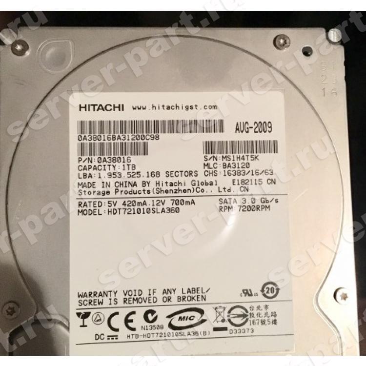 Жесткий Диск Hitachi Deskstar 7K1000.B 1Tb (U300/7200/16Mb) SATAII(0A38116)