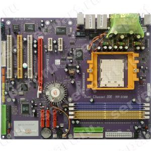 Материнская Плата Elitegroup nForce4Ultra S939 4DualDDR400 6SATARAID U133 PCI-E16x 2PCI-E1x 3PCI AC97 2xLAN1000 IEEE1394 ATX(KN1 Extreme)