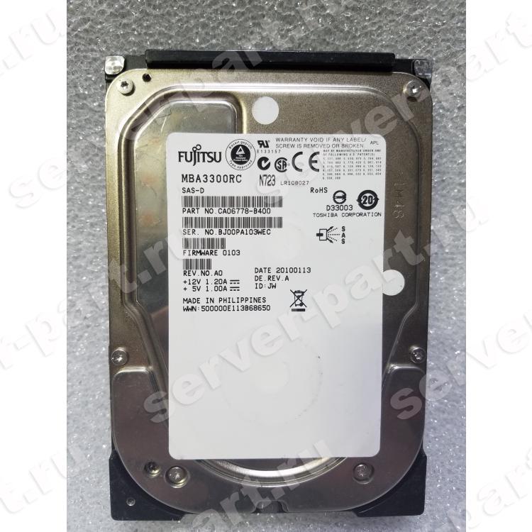 Жесткий Диск Fujitsu 300Gb (U300/15000/16Mb) SAS 3,5"(MBA3300RC)