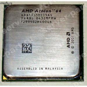 Процессор AMD Athlon FX-55 2600Mhz (1024/1000/1,5v) Socket 939 ClawHammer(ADAFX55DEI5AS)