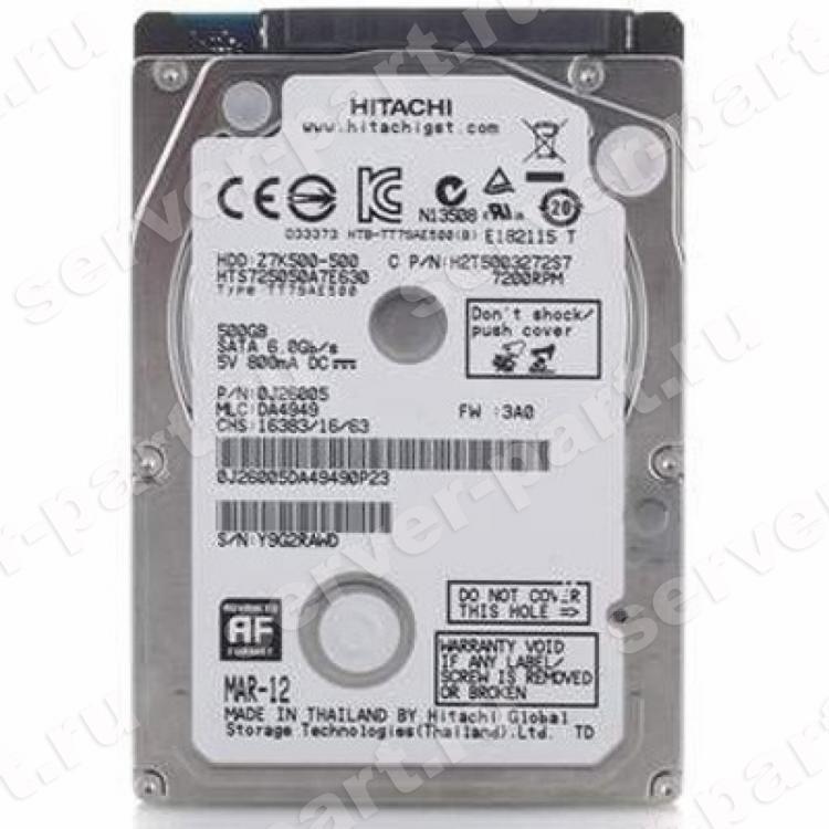 Жесткий Диск Hitachi Travelstar Z7K500 500Gb (U600/7200/32Mb) 6G SATAIII 2,5"(04X0927)