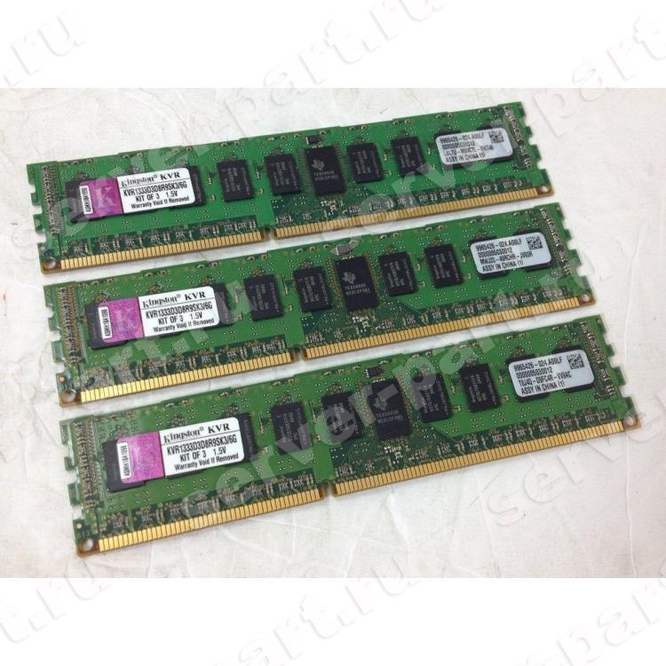 RAM DDRIII-1333 Kingston 6Gb (3x2Gb) 2Rx8 REG ECC PC3-10600R-09(KVR1333D3D8R9SK3/6GI)