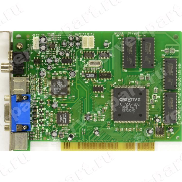 Декодер Creative DXR3 & Hollywood+ DVD Decoder Card 640x480 PCI(CT7260)