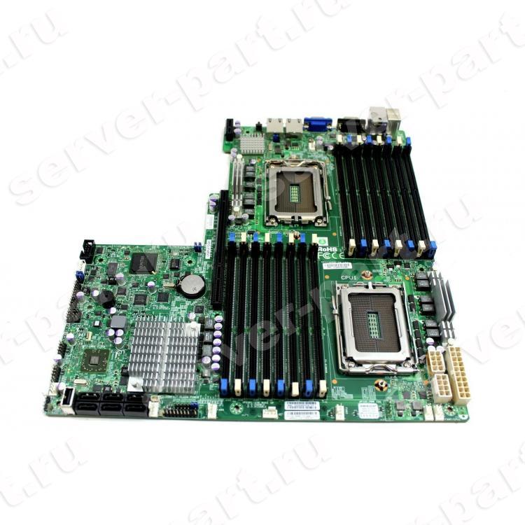 Материнская Плата Supermicro AMD SR5670 Dual Socket G34 16DDRIII 6SATAII PCI-E16xRiser PCI-E4xRiser 2xGbLAN E-ATX 1U For Opteron 61xx Series(H8DGU-F-O)