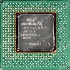 Процессор Intel Pentium IV 1300Mhz (256/400/1.75v) Socket 423 Willamette(SL4SF)