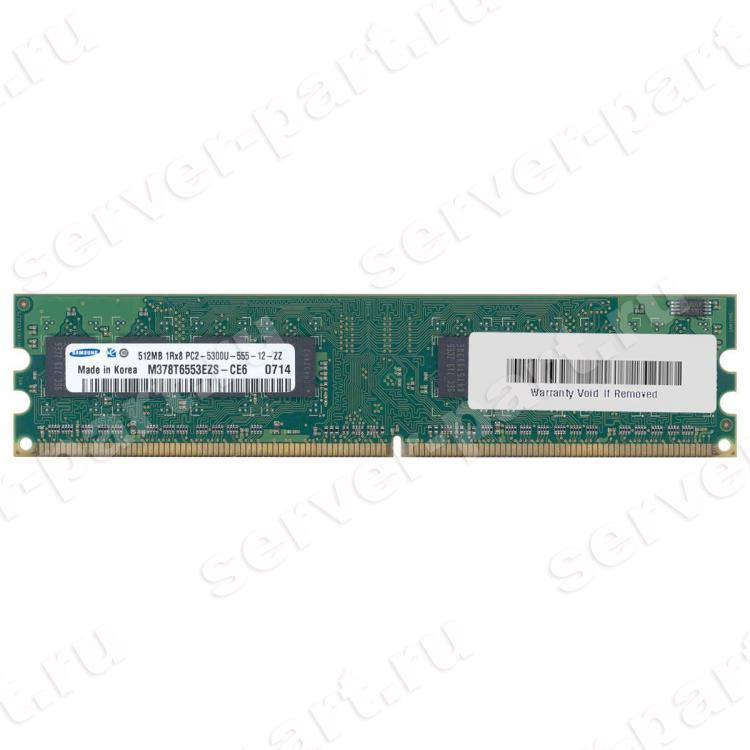 RAM DDRII-667 Samsung 512Mb 1Rx8 PC2-5300U(M378T6553EZS-CE6)