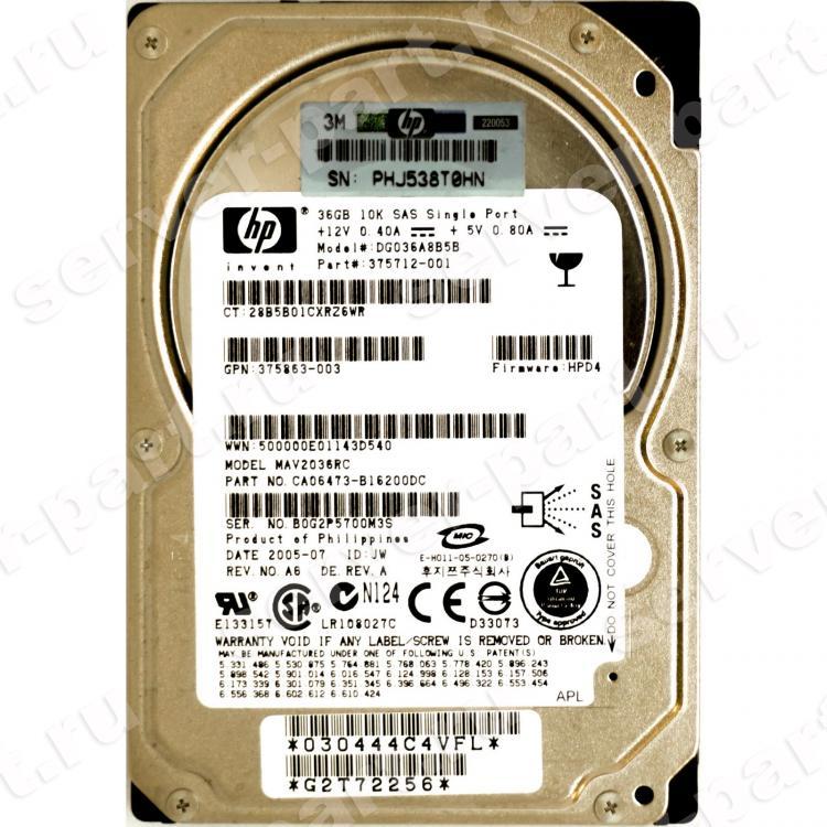 Жесткий Диск HP (Fujitsu) MAV2036RC 36Gb (U300/10000/8Mb) SAS 2,5" For Gen4 Gen5 Gen6 Gen7(375863-001) Жесткий Диск HP (Fujitsu) MAV2036RC 36Gb (U300/10000/8Mb) SAS 2,5" For Gen4 Gen5 Gen6 Gen7(375863-001)