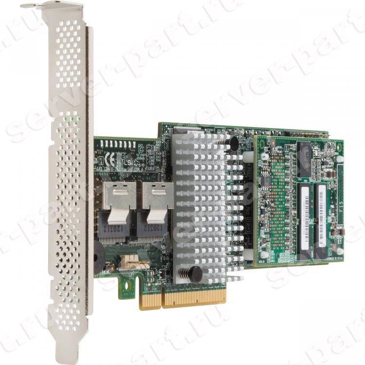 Контроллер SAS RAID LSI Logic MegaRAID SAS LSISAS2208 CPU XOR PowerPC 800Mhz 1Gb CacheVault Flash Int-2xSFF8087 8xSAS/SATA RAID60 U600 6G SAS PCI-E8x 3.0(9270CV-8i)