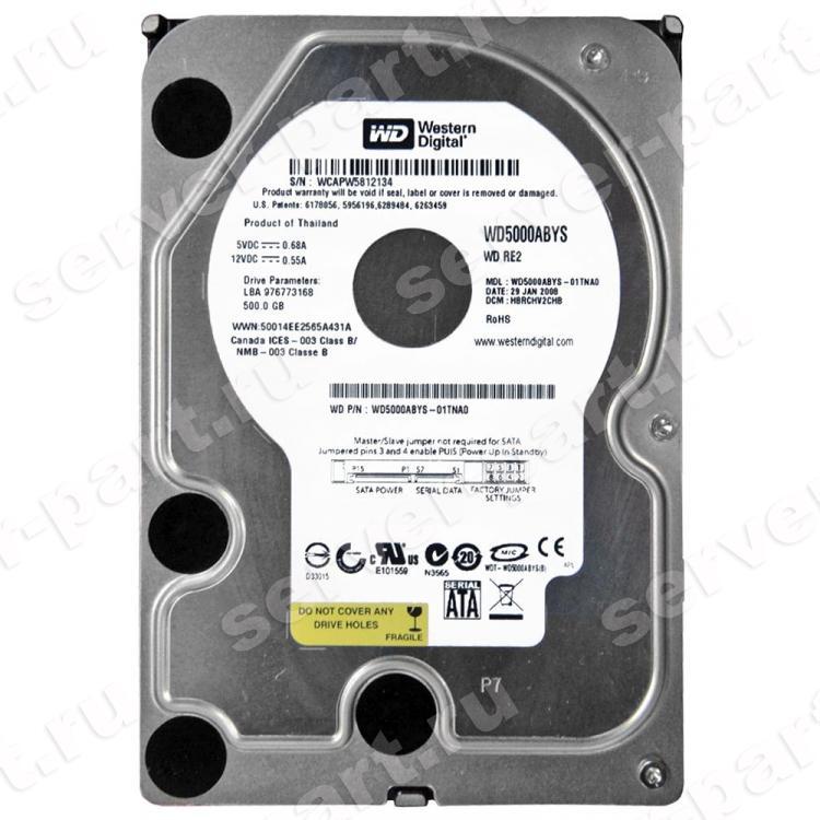 Жесткий Диск Western Digital RE2 500Gb (U300/7200/16Mb) SATAII(WD5000ABYS) Жесткий Диск Western Digital RE2 500Gb (U300/7200/16Mb) SATAII(WD5000ABYS)