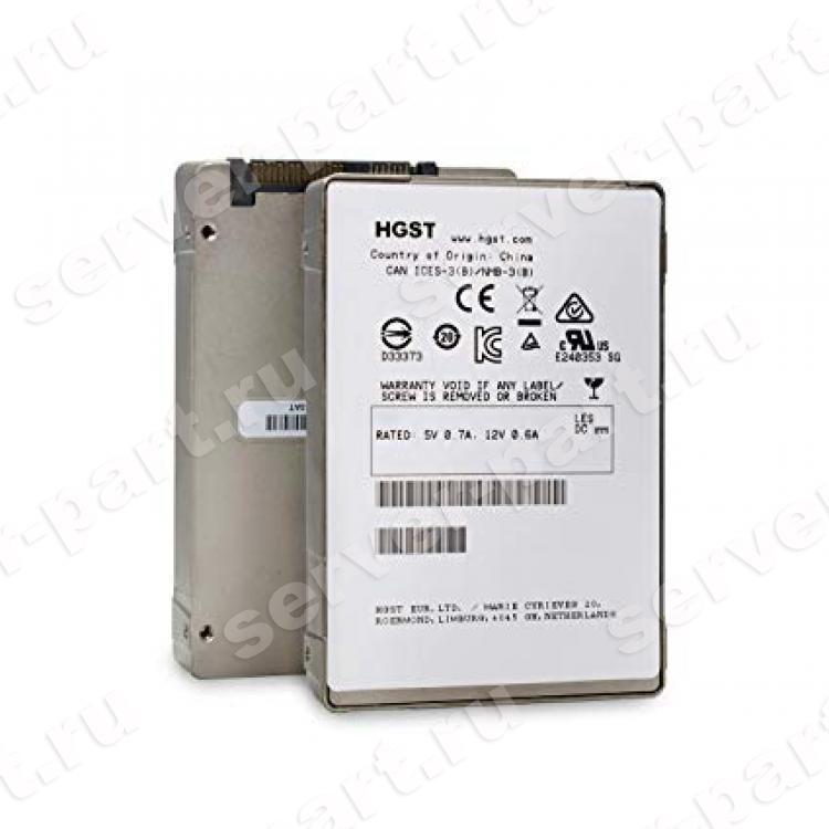 Твердотелый Накопитель SSD SAS HGST Ultrastar SSD800MH.B 800Gb 1100/765Мб/сек 12G MLC 25DWPD 130K/110K IOPS 36500TBW SAS 2,5"(0B32067)