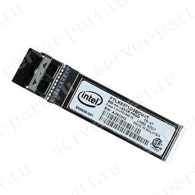 Transceiver SFP+ Intel (Avago) 10Gbps Dual Rate 10GBase-SR 1000Base-SX Short Wave 850nm 300m Pluggable miniGBIC LC(E10GSFPSRG1P5)