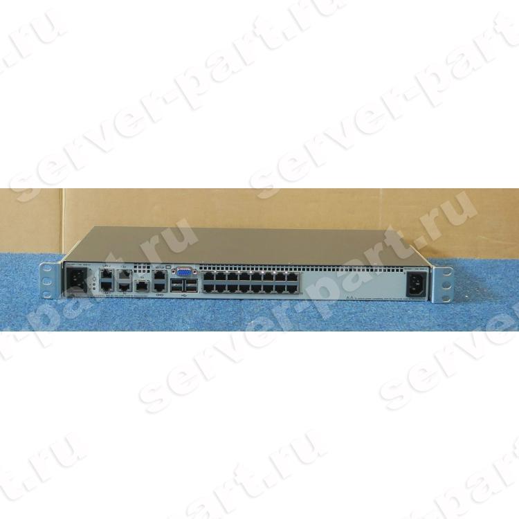 KVM Переключатель HP Server KVM IP Console Switch G2 With Virtual Media CAC 2x1Ex16 16хPC USB/SVGA 16xLAN+7xLAN 4xUSB 19" 1U(578714-002)