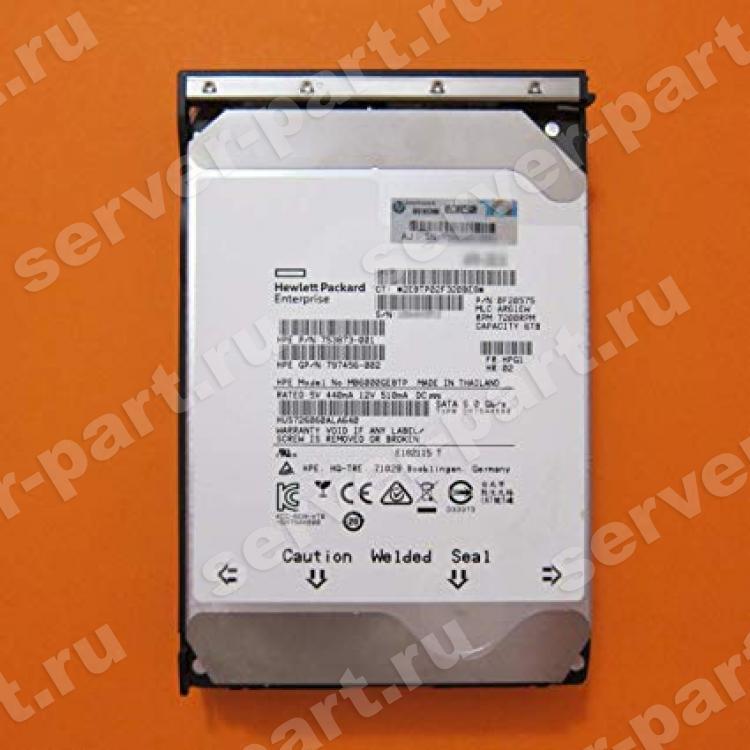 Жесткий Диск HP (HGST) Ultrastar He6 HUS726060ALA640 6Tb (U600/7200/64Mb) Helium 512n 6G SATAIII 3,5" For Gen8 Gen9 Gen10(793683-B21)