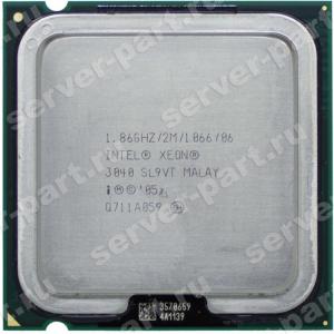 Процессор Intel Xeon 3040 1867Mhz (1066/L2-2Mb) 2x Core 65Wt Socket LGA775 Conroe(SLAC2)