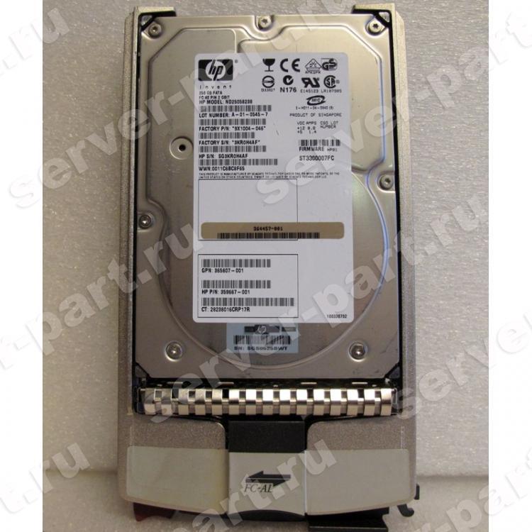 Жесткий Диск HP (Seagate) Cheetah 10K.7 ST3300007FC 250Gb (U2048/10000/8Mb) FATA 40pin Fibre Channel 3,5" For StorageWorks EVA 4100 4000 6100 6000 8100 8000 M5314(365607-001)