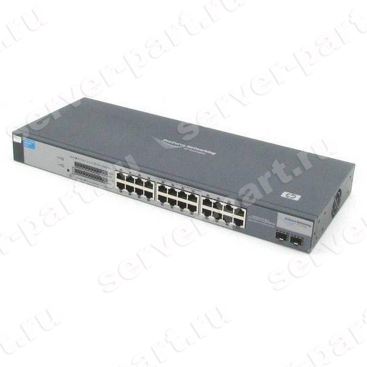 Коммутатор HP ProCurve Switch 24x1000Mbps 2xSFP+ WEB-Managed Layer 2 19" 1U(J9028-60101)