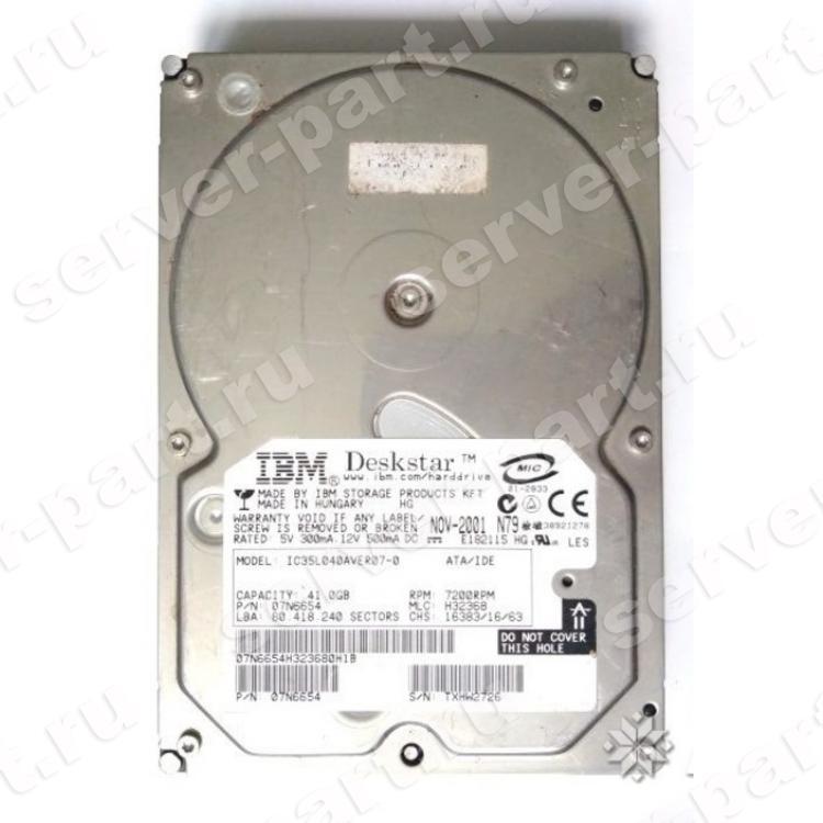 Жесткий Диск IBM Deskstar 60GXP 41Gb (U100/7200/2Mb) IDE(07N6570)