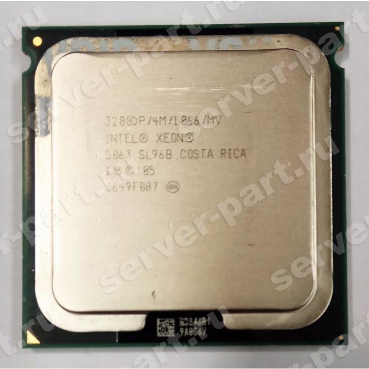 Процессор Intel Xeon 5063 3200Mhz (1066/L2-2x2Mb) 2x Core 95Wt Socket LGA771 Dempsey(SL96B)