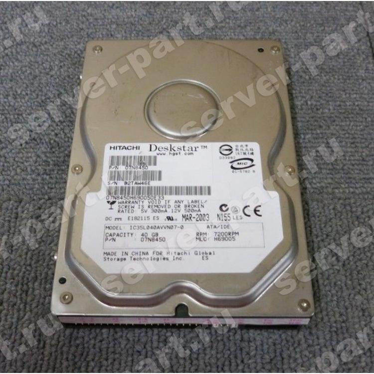 Жесткий Диск IBM Deskstar 120GXP 40Gb (U100/7200/2Mb) IDE(IC35L040AVVN07-0)