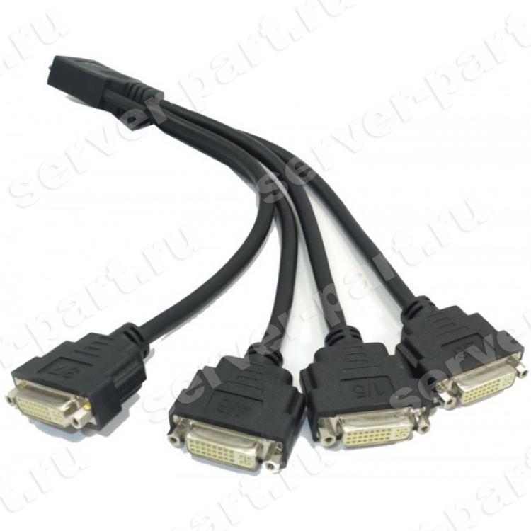 Кабель Matrox KX-20 To 4x DVI-I Splitter For Matrox M9140 Series QDAP128 QID-E128LPAF(F16104-06)