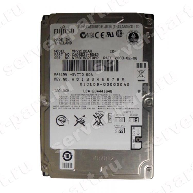 Жесткий Диск Fujitsu 120Gb (U100/5400/8Mb) IDE 2,5"(MHV2120AH)